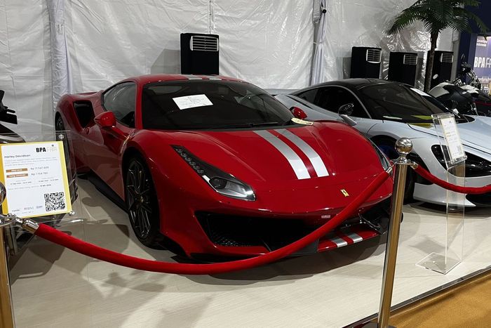 Ferrari 488 Pista yang dilelang Badan Pemulihan Aset Kejaksaan Agung lewat gelaran BPA Fair 2026