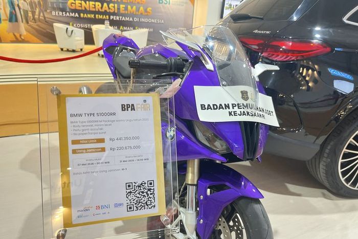 BMW S1000RR M Package milik Doni Salmanan yang dilelang Badan Pemulihan Aset Kejaksaan Agung RI dalam gelaran BPA Fair 2026
