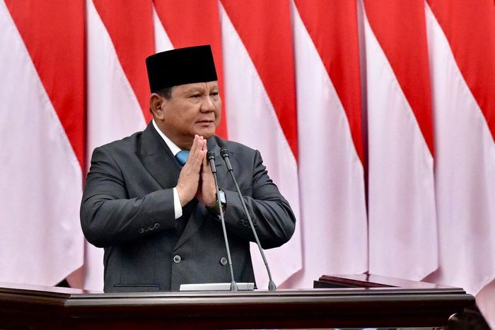 Presiden Prabowo Subianto saat pidato dalam Rapat Paripurna ke-19 DPR RI di kompleks Parlemen, Jakarta, Rabu (20/5/2026)