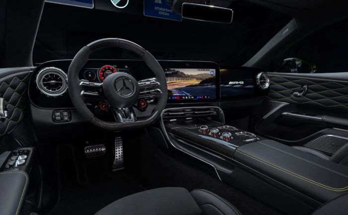 detail dasbor Mercedes-AMG GT 4-Door Coupe EV