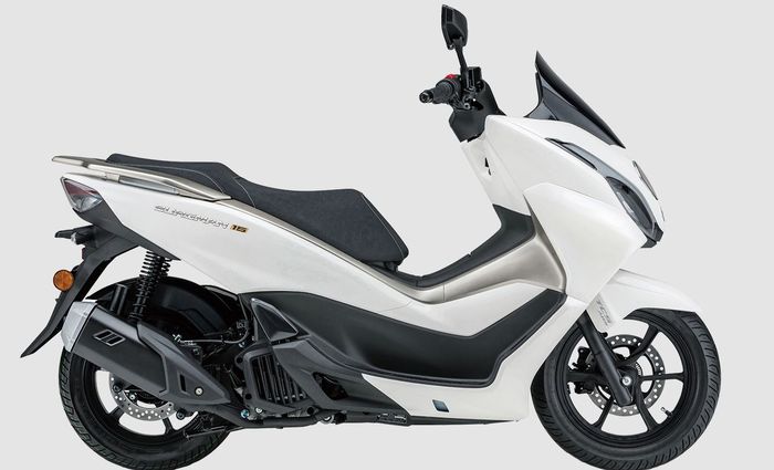 detail tampilan Suzuki Burgman 15 model 2027