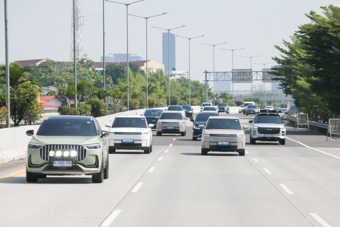 Tampilan suluruh varian Jaecoo test drive Jakarta Bogor dengan tema Full Power Real SUV
