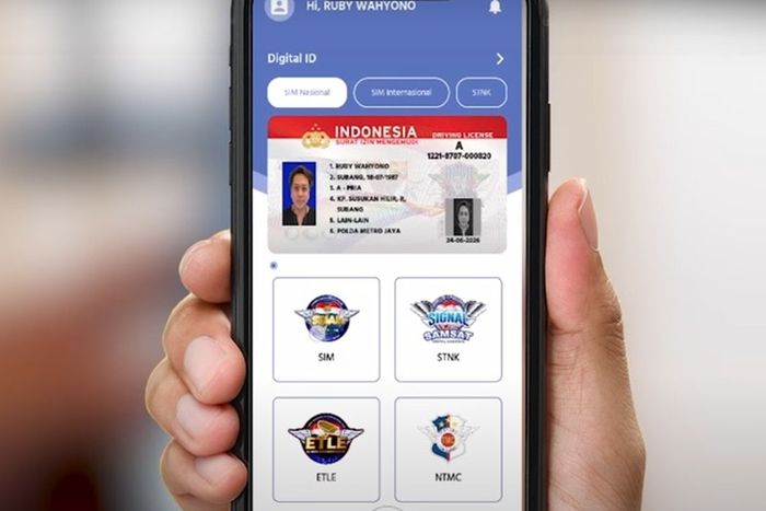 Ilustrasi Surat Izin Mengemudi (SIM) Digital