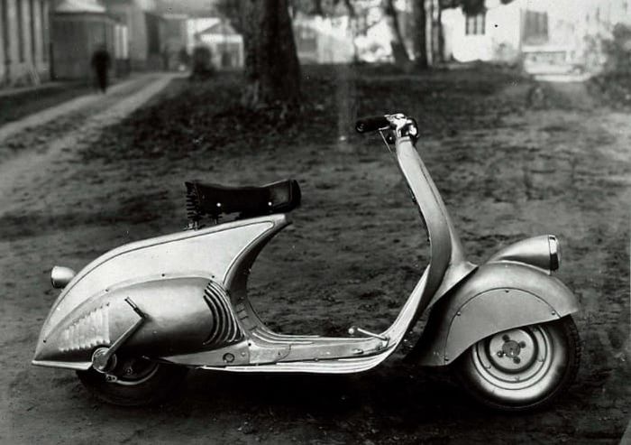 Prototipe Vespa 98 sebelum dijual massal