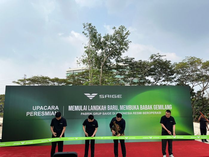 Saige Group yang menunjukkan keseriusannya dengan meresmikan sekaligus mengoperasikan pabrik kedua