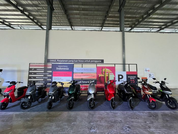 Pilihan motor dan Sepeda Listrik di PT Saige  di Pabrik Karawang