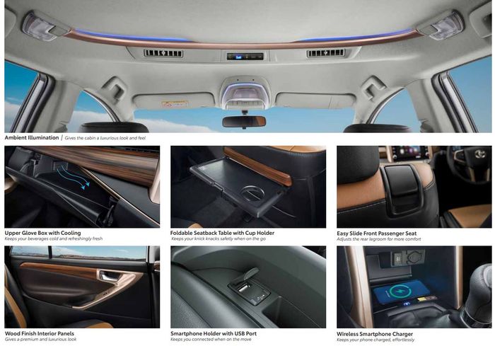 fitur interior Toyota Innova Crysta 2026