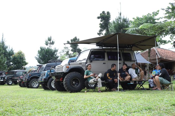 perayaan ulang tahun ke-9 Suzuki Katana Jimny Indonesia (SKIn) Chapter Tangerang Selatan yang digelar di kawasan Puncak Halimun Camp, Bogor, akhir pekan lalu.