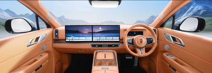 Interior Hongqi E-HS9 versi setir kanan