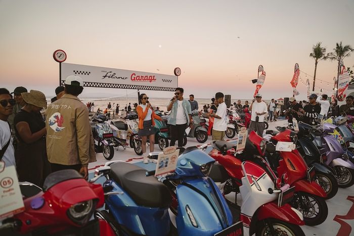 Peserta mengikuti aktivitas komunitas dan kompetisi kreatif yang menjadi bagian dari rangkaian Yamaha Classy Modifest 2026 Bali. 