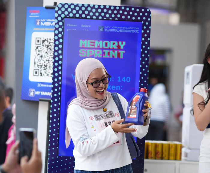 Booth Yamaha Indonesia di Jakarta Fair Kemayoran 2026.