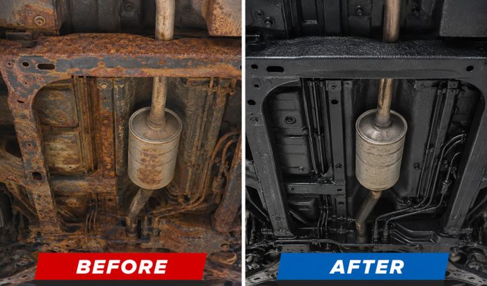 Proses pelapisan anti karat pada bagian kolong mobil tidak boleh dilakukan sembarangan agar hasilnya maksimal