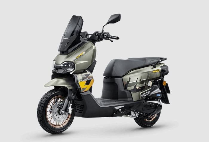detail tampilan skutik adventure Honda HooRide 125