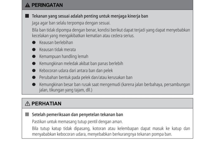 Penjelasan tekanan ban untuk mobil hybrid