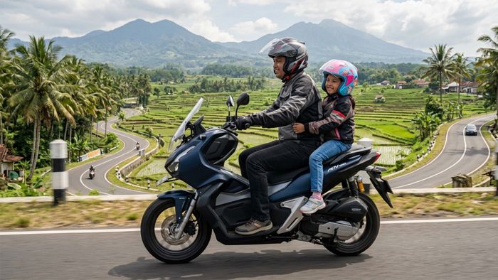 Cara paling safety motor tetap harus maksimal dua orang penumpang