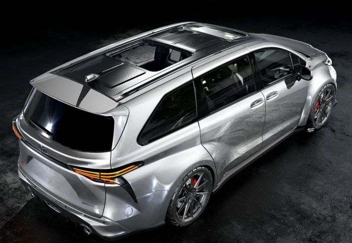 detail belakang renderan Toyota GR Sienna