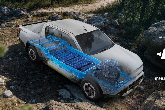 Ilustrasi Diamond Guard Toyota Hilux BEV.