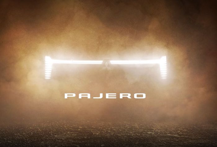 Siluet lampu Mitsubishi Pajero generasi terbaru yang siap meluncur tahun ini