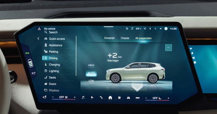 interface panel instrumen utama BMW X5 terbaru