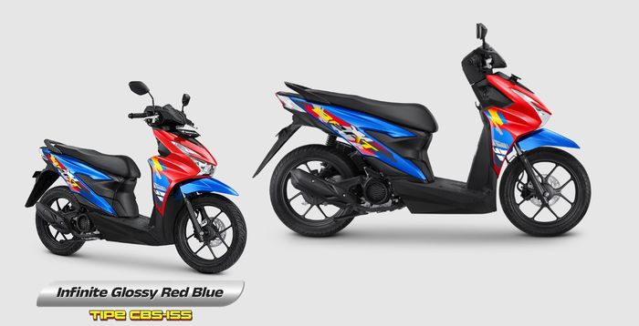 Pilihan warna Infinite Glossy Red Blue
