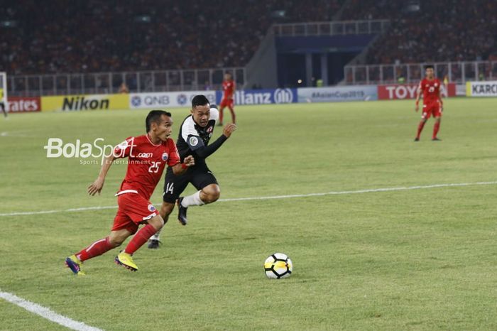 Suasana bangku cadangan Persija saat menjamu Home United pada leg kedua semifina Zona ASEAN Piala AFC 2018 di SUGBK, Senayan, Jakarta Pusat, 15 Mei 2018. 