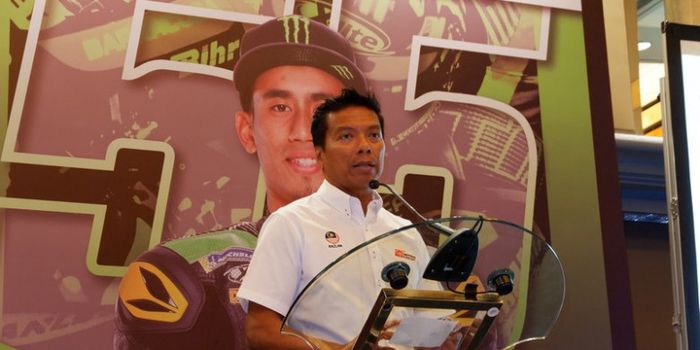 CEO Sirkuit Sepang, Razlan Razali, saat promosi MotoGP Malaysia 2018 di Indonesia.
