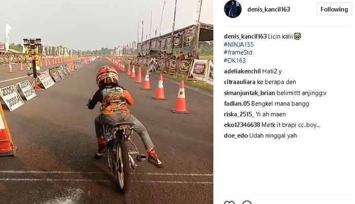 Awal September mengejutkan di salah satu event drag bike