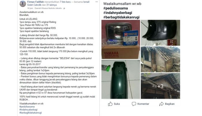 lelang part's untuk bantu renovasi rumah tua