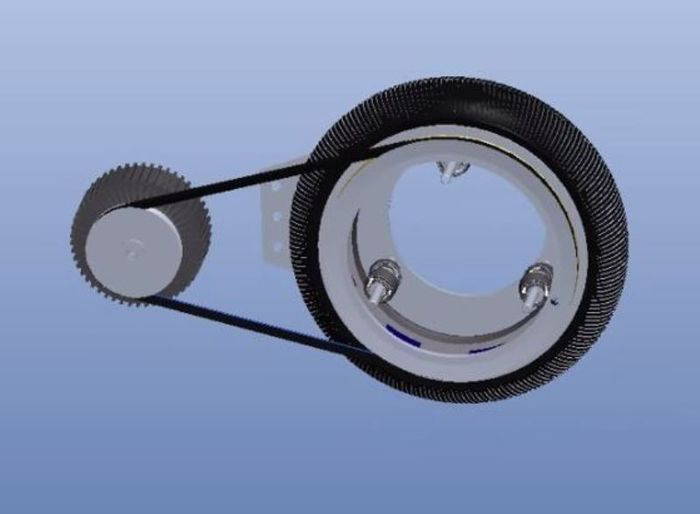 Mekanisme Hubless Wheels tipe kedua, dilansir oleh quora.com
