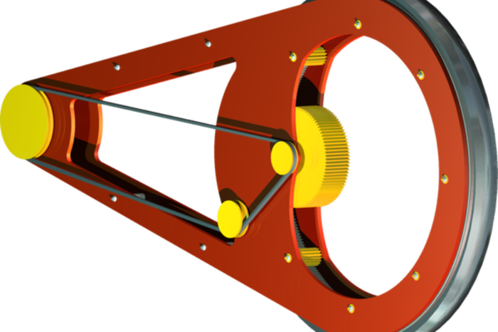 Mekanisme Hubless Wheels tipe pertama, dilansir oleh quora.com