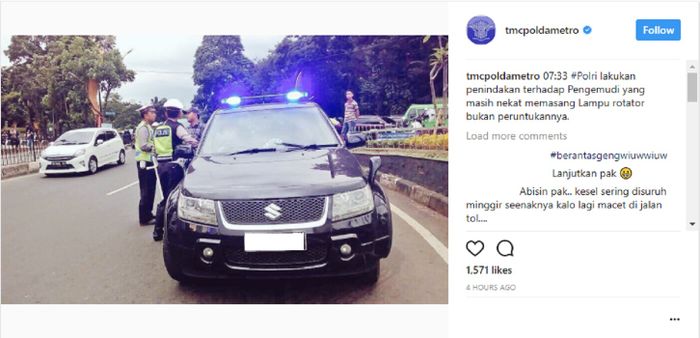 Rotator Marak Digunakan Mobil Pribadi