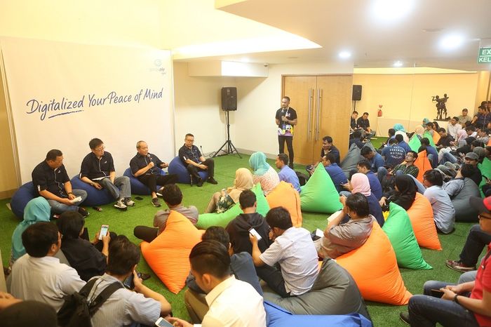 Suasana konferensi pers peluncuran Garda Oto Digital