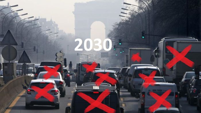 2030 Paris Hanya Izinkan Mobil Listrik