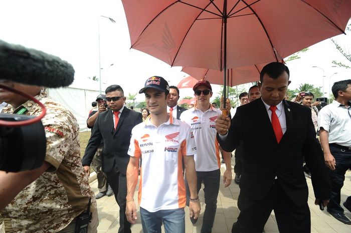  Marc Marquez dan Dani Pedrosa. Kunjungan ke Indonesia