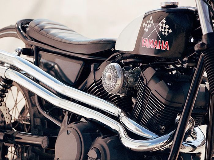 Yamaha SCR950 kustom scrambler dari Brat Style, dilansir oleh www.yamahamotorsports.com 
