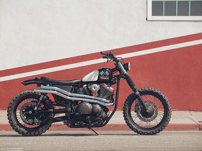 Yamaha SCR950 kustom scrambler dari Brat Style, dilansir oleh www.yamahamotorsports.com