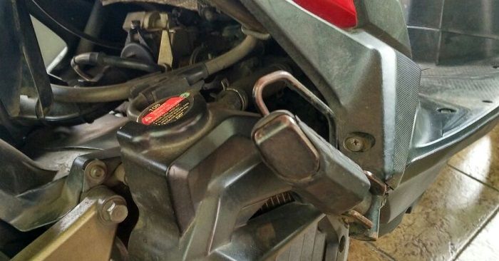 Ilustrasi radiator Honda Vario 125