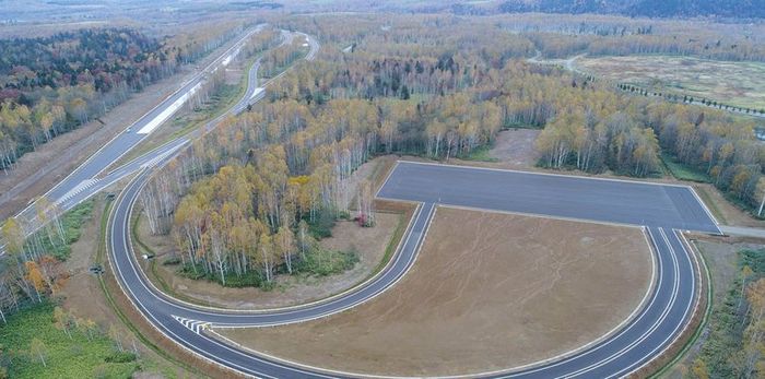 Salah satu sudut lintasan uji coba teknologi swakemudi