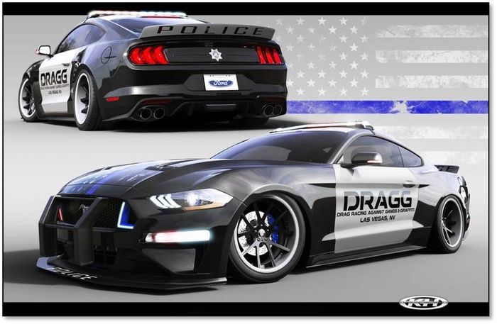 7.	Mustang created by  DRAGG (Drag Racing Against Gangs and Graffiti). 