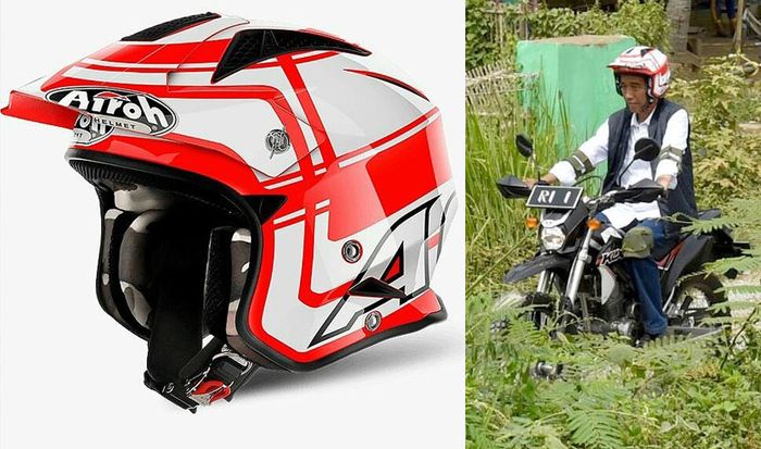 Ini helm yang dipakai Presiden Joko Widodo