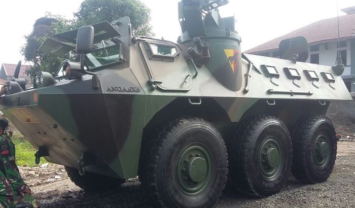 Panser Anoa 6x6 turut mengamankan pernikahan putri Jokowi