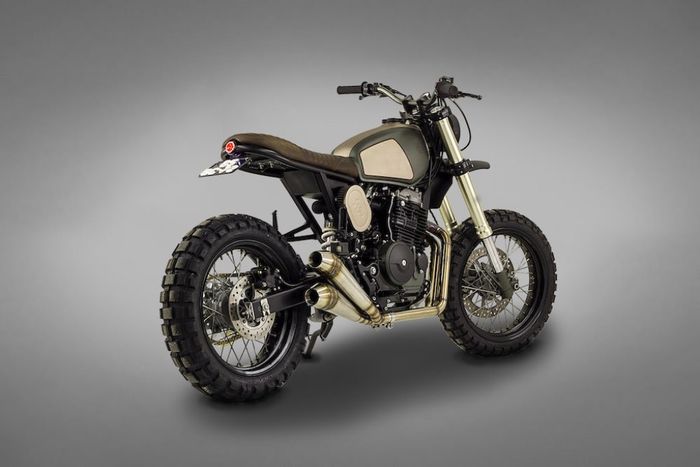 Honda FMX650 kustom scrambler dari Ton-Up Garage, dilansir oleh www.silodrome.com