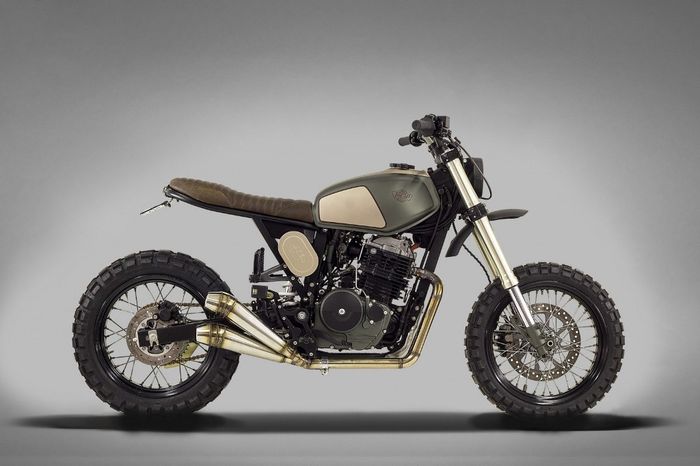 Honda FMX650 kustom scrambler dari Ton-Up Garage, dilansir oleh www.silodrome.com