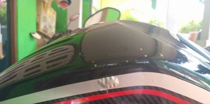 Gelembung indikasi keroposnya tangki