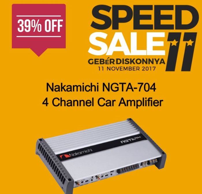 Speed Sale 11 Nakamichi 4 Channel Car Amplifier