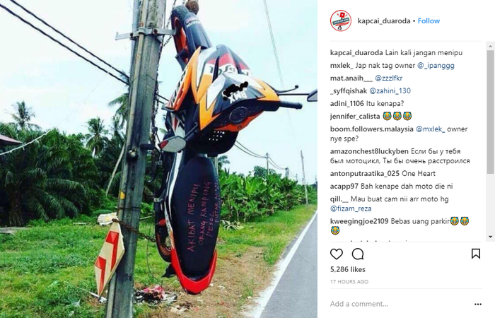 Foto Screenshoot instagram.com/@kapcai_duaroda