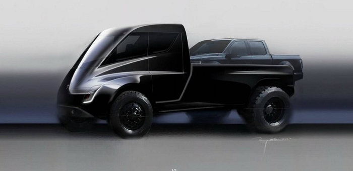 Penampakan Tesla Pick-up