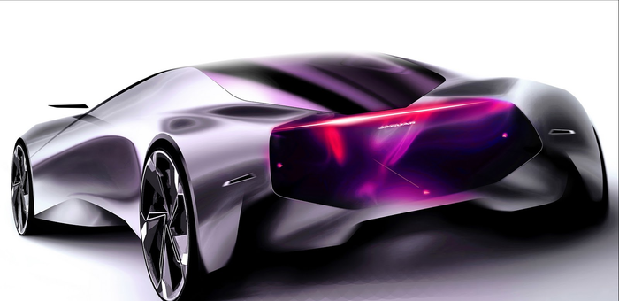 Penampakan tail lamp mobil konsep Jaguar 