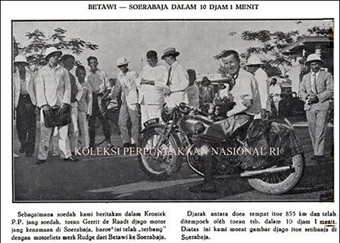 Gerrit de Raadt dengan Rudge Ulster