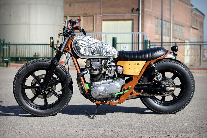 Yamaha XS650 kustom dari Cool Kid Customs, dilansir oleh www.TheBikeShed.com